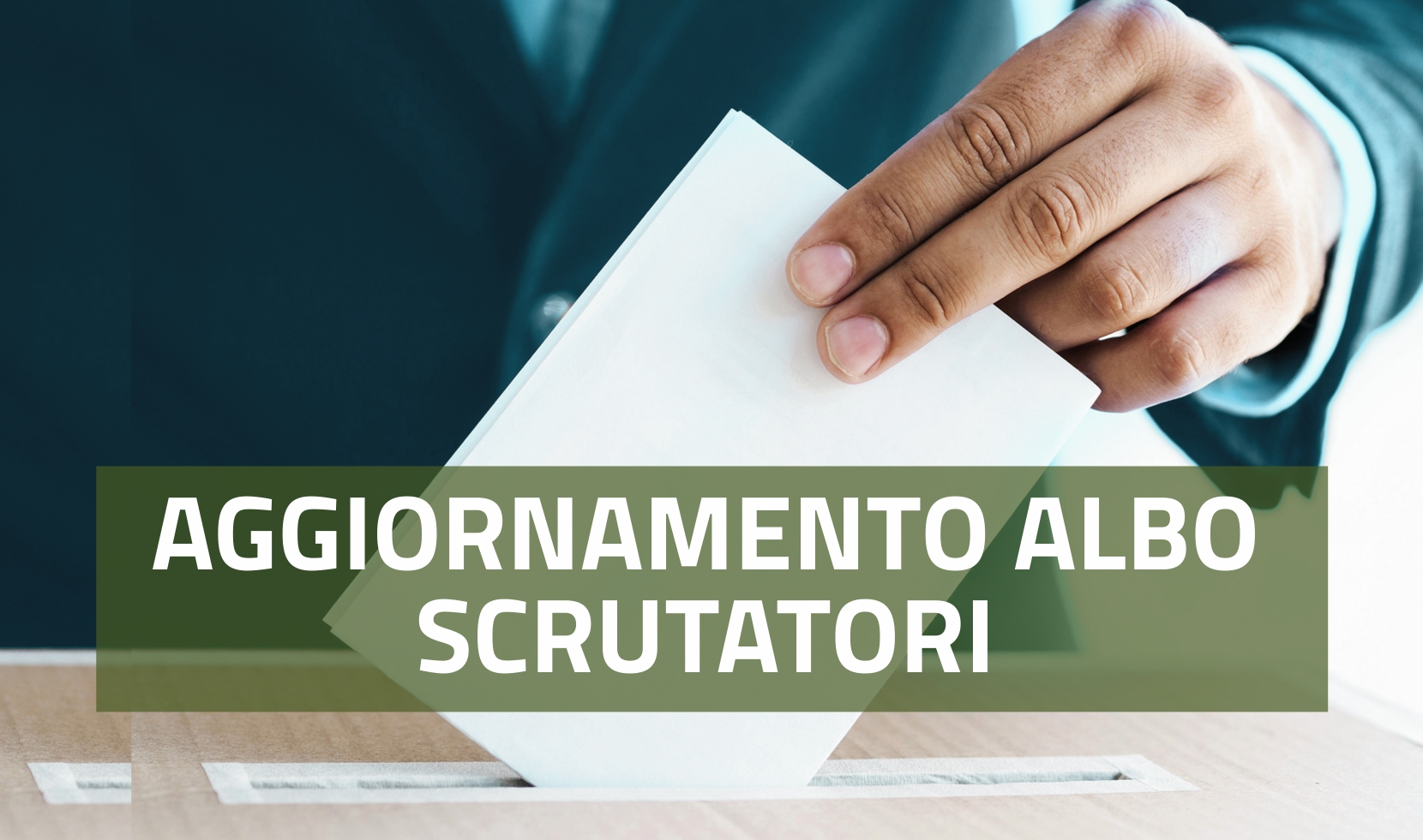 Scrutatore di seggio elettorale: aggiornamento annuale dell’Albo