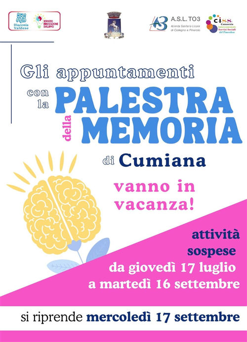 Ripresa attività della palestra della memoria dopo il periodo estivo.